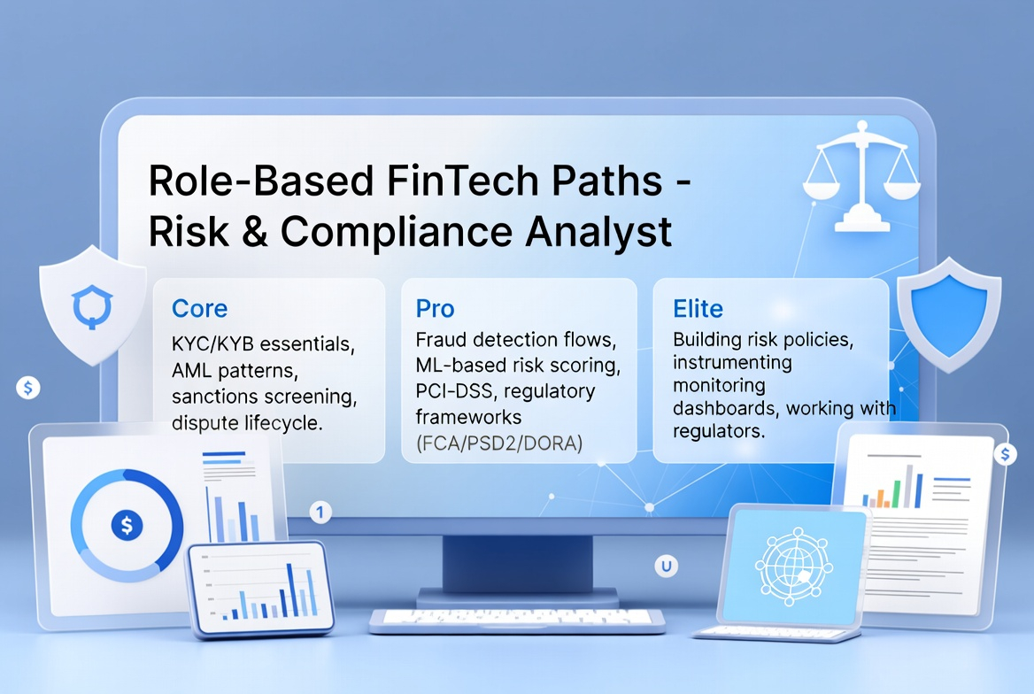 Role‑Based FinTech Paths: Risk & Compliance Analyst