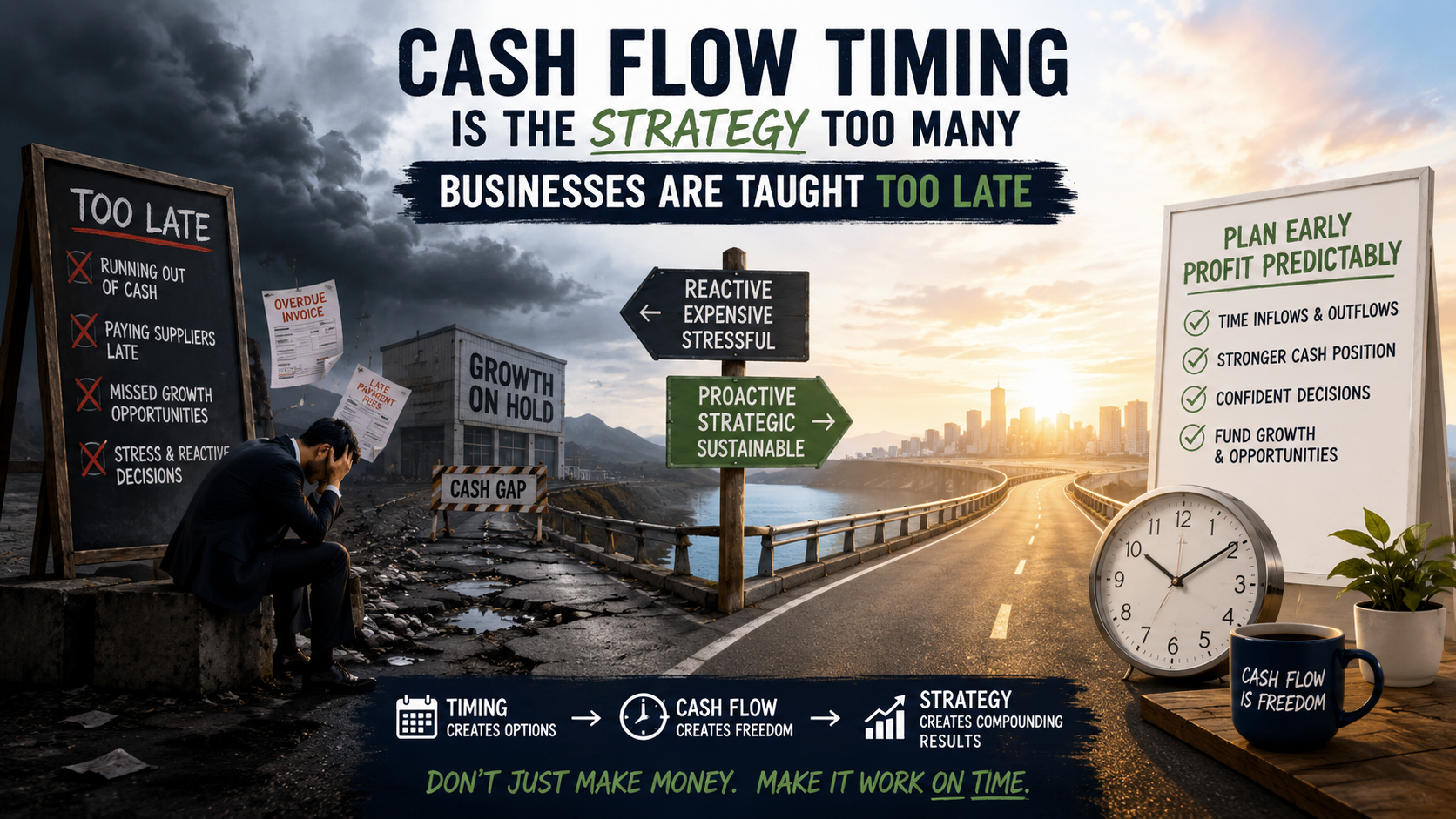 Cash flow timing is the strategy too many businesses are taught too late