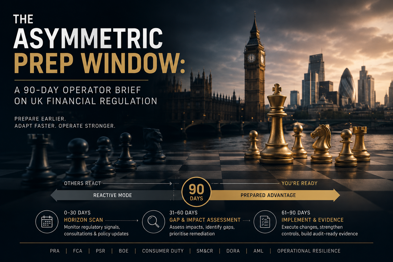 The Asymmetric Prep Window: A 90-Day Operator Brief on UK Financial Regulation